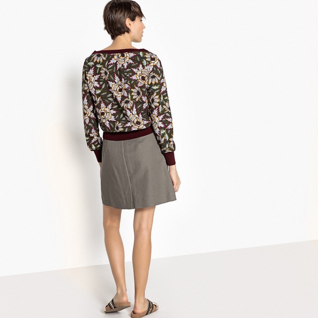 Blusa estampado às flores