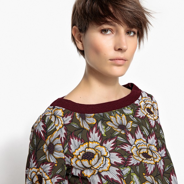 Blusa estampado às flores